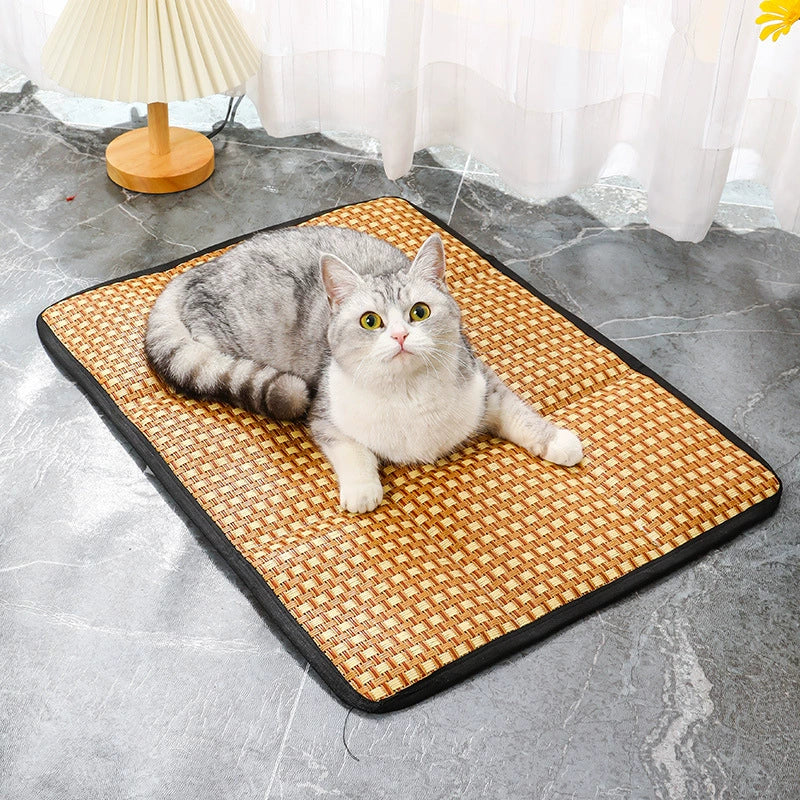 Cooling Rattan Pet Bed