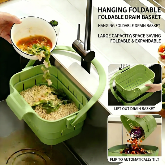 🔥LAST DAY -BUY 1 GET 1 FREE-$16.49 EACH🎁Foldable Hanging Sink Drain Basket