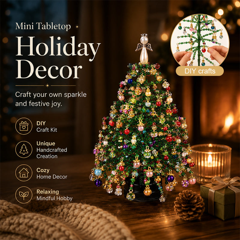 🎄✨ DIY Beaded Christmas Tree Kit– 🎅Create your own sparkling Christmas decorations