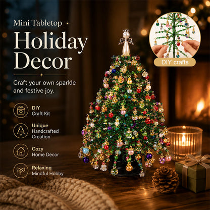 🎄✨ DIY Beaded Christmas Tree Kit– 🎅Create your own sparkling Christmas decorations