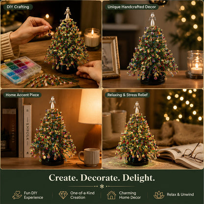 🎄✨ DIY Beaded Christmas Tree Kit– 🎅Create your own sparkling Christmas decorations