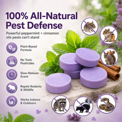 🔥🔥 Repel Mice Naturally - Up to 49% OFF Today Only!🐭 All-Natural Peppermint & Cinnamon Pest & Rodent Repellent Pucks