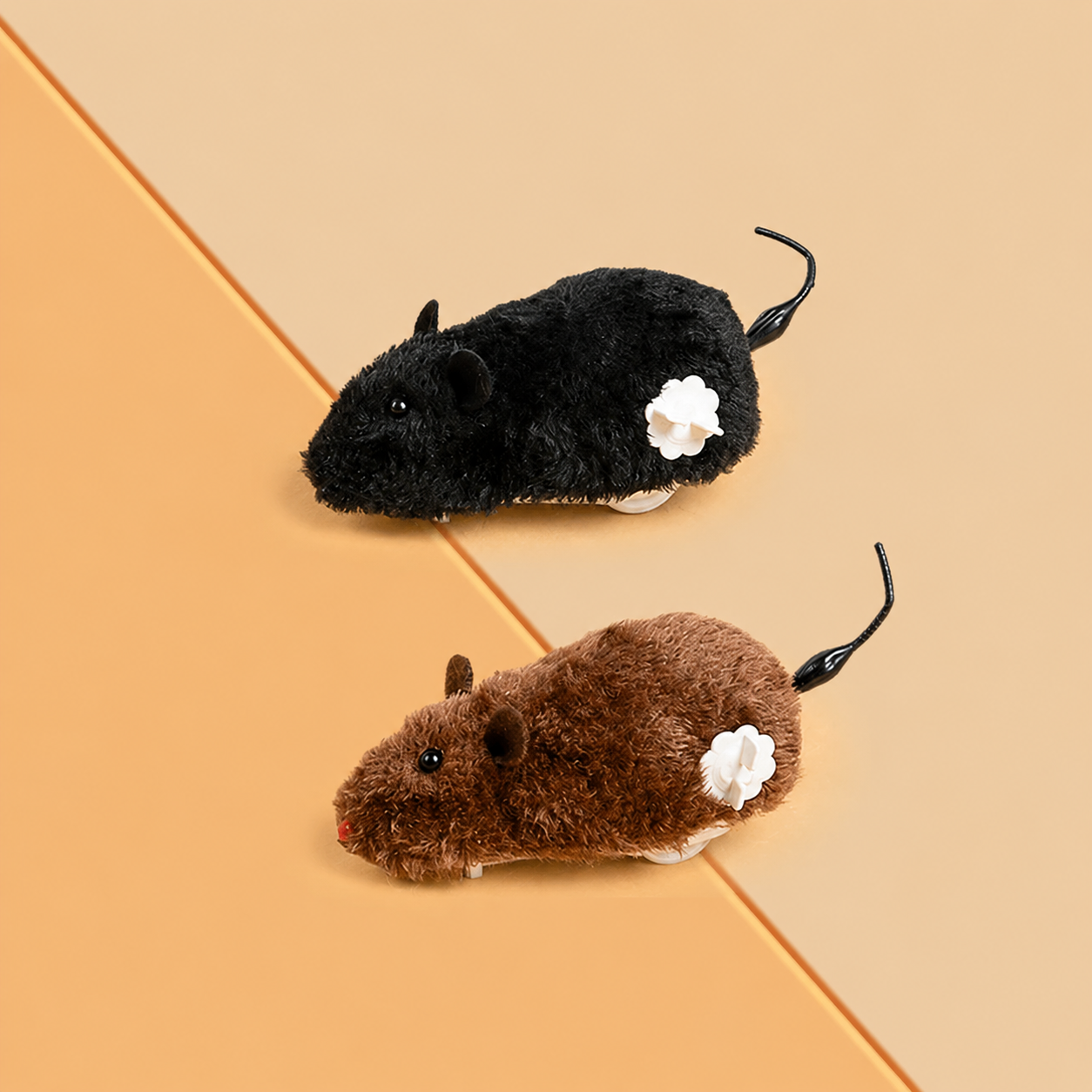 Wind-Up Plush Mouse Cat Toy