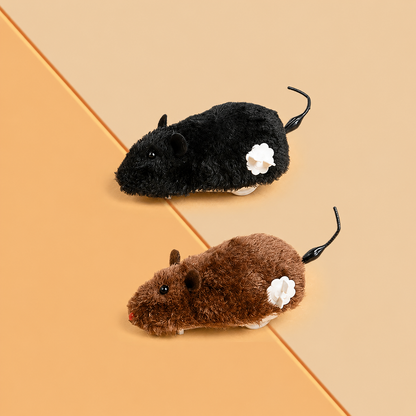 Wind-Up Plush Mouse Cat Toy