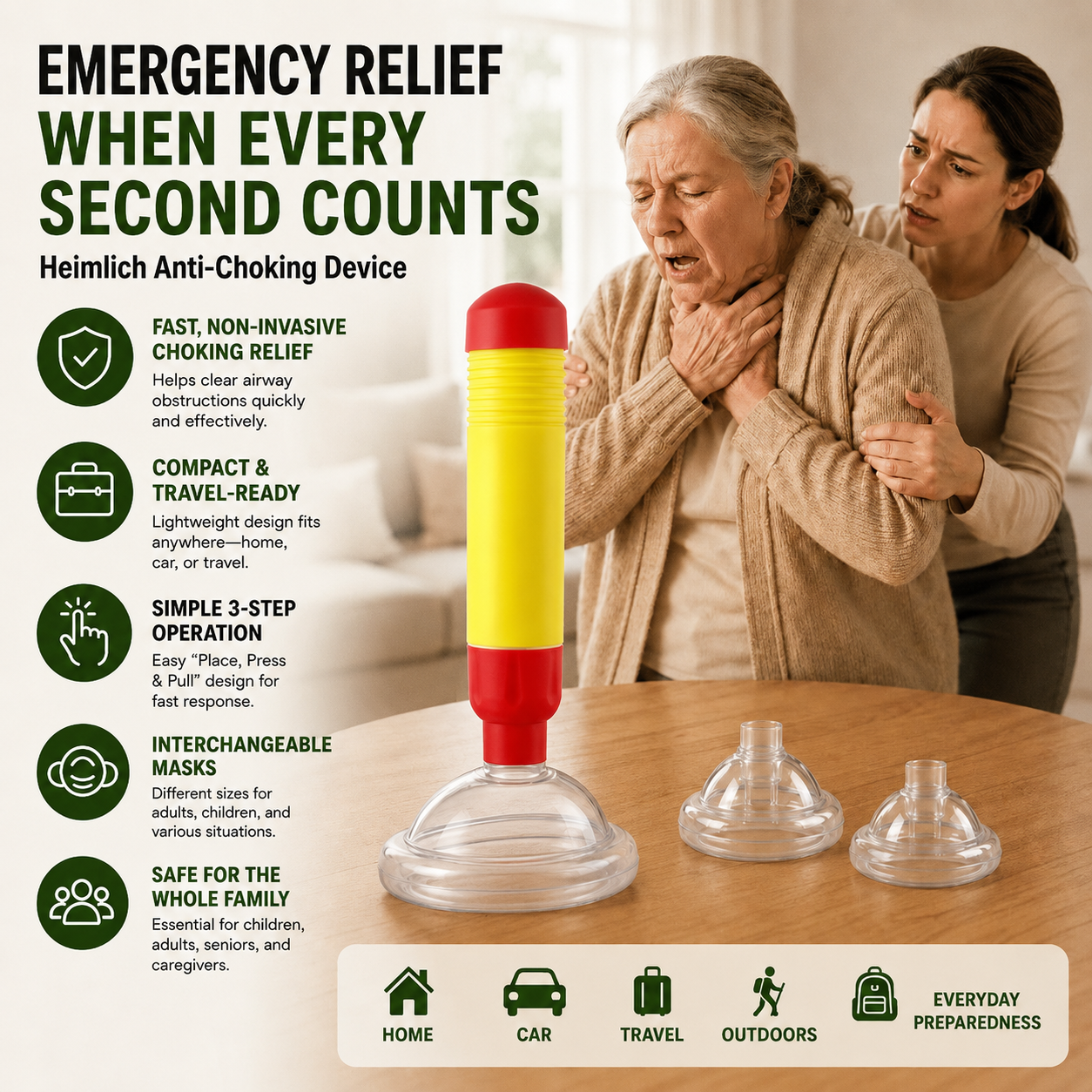 🚨 🚨 When Every Second Counts-49% OFF Today only!🛡️ Emergency Anti-Choking Device