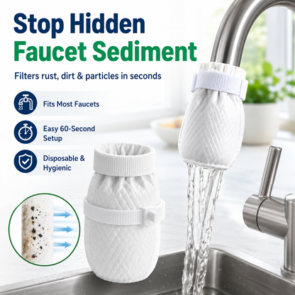 🔥LAST DAY -BUY 2 GET 2 FREE-$8.24 EACH🎁Faucet Water Filter Pads Set with Cable Ties