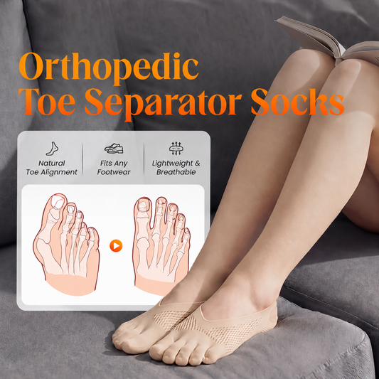 🔥LAST DAY -BUY 1 GET 1 FREE-Up to 49% OFF Today Only!🎁Unisex Invisible Shaping Five-Toe Socks