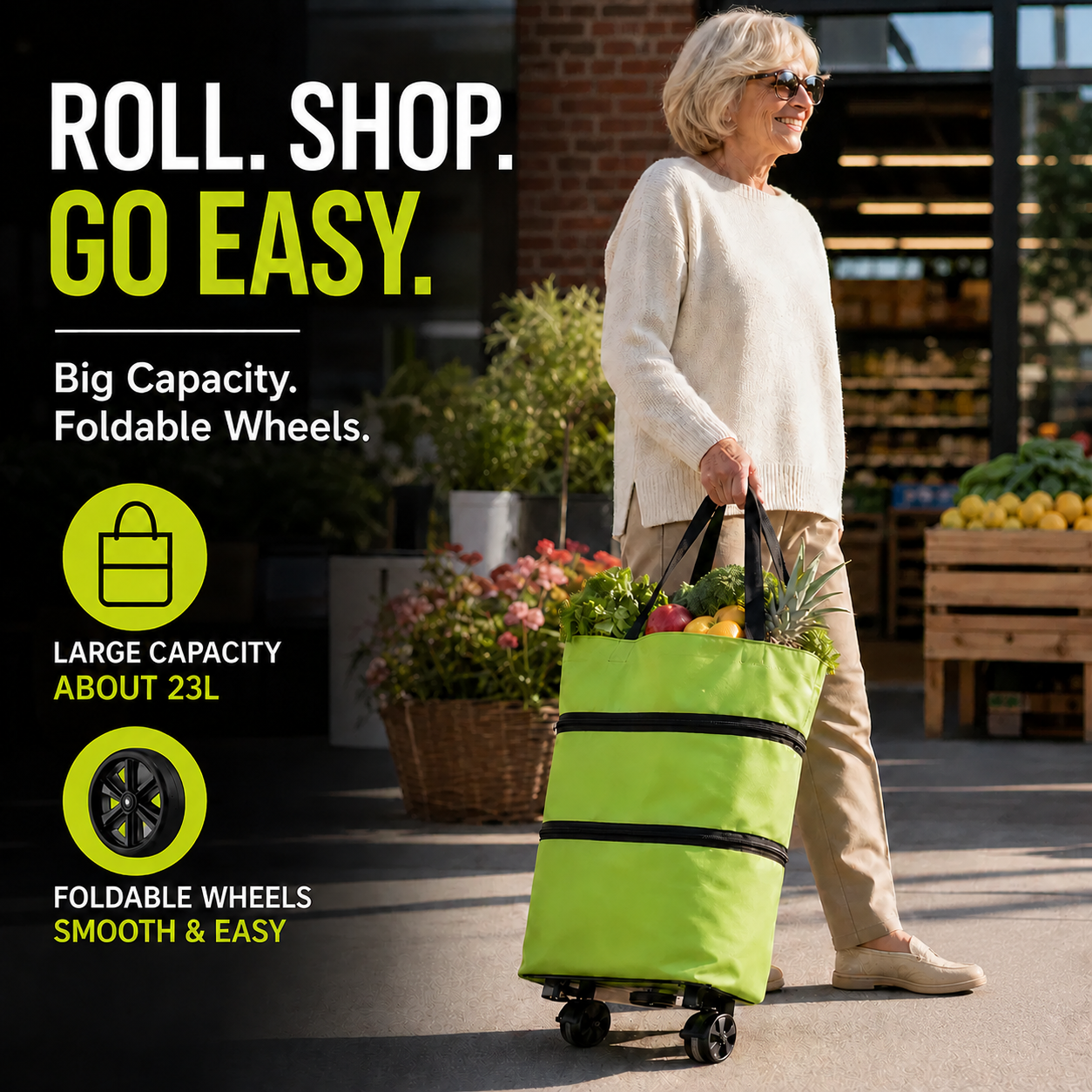 🔥LAST DAY -Up to 49% OFF Today Only!🎁Foldable 2-in-1 Shopping Bag