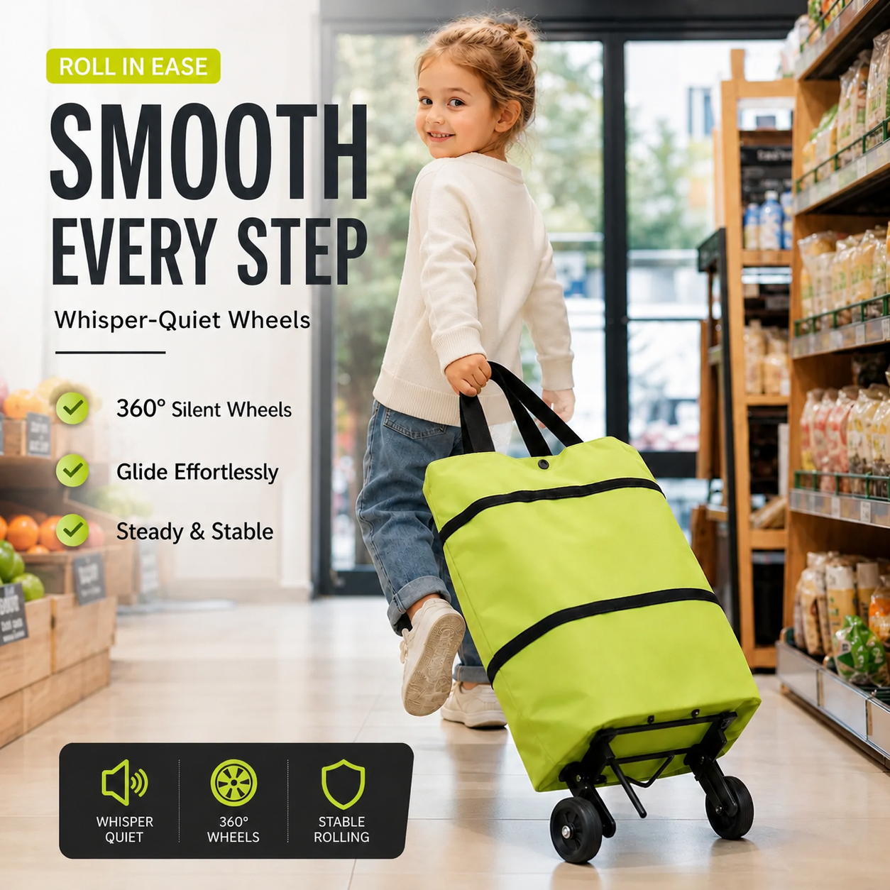 🔥LAST DAY -Up to 49% OFF Today Only!🎁Foldable 2-in-1 Shopping Bag