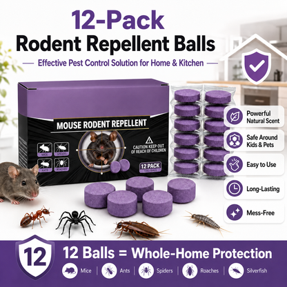 🔥🔥 Repel Mice Naturally - Up to 49% OFF Today Only!🐭 All-Natural Peppermint & Cinnamon Pest & Rodent Repellent Pucks