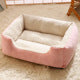 Cozy Square Plush Pet Bed for Cats & Dogs