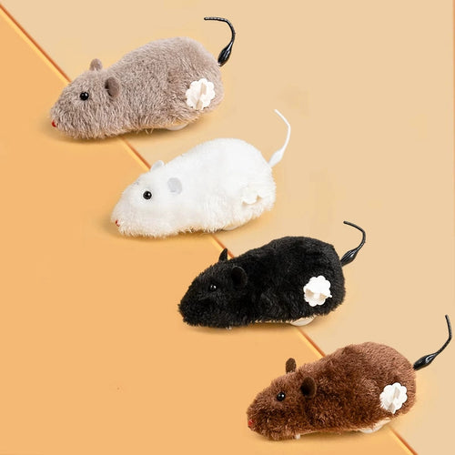 Wind-Up Plush Mouse Cat Toy