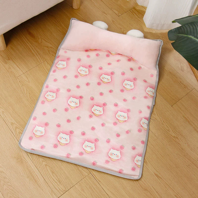 Cooling Ice Silk Pet Mat Bed