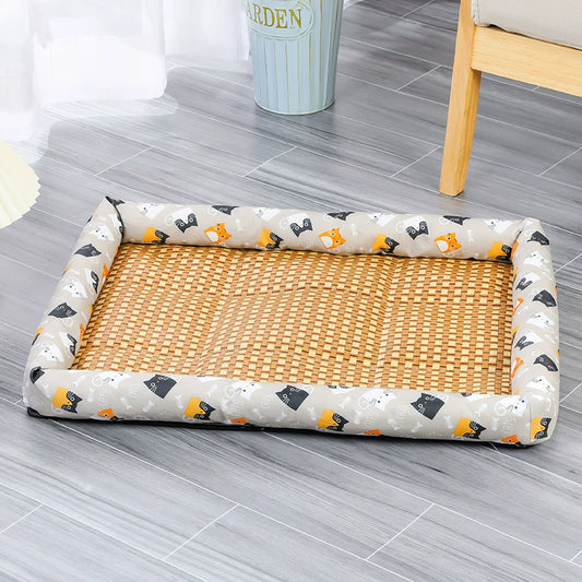 Cooling Rattan Pet Bed