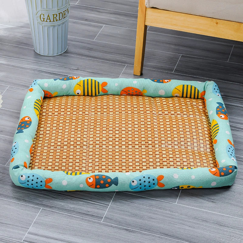 Cooling Rattan Pet Bed
