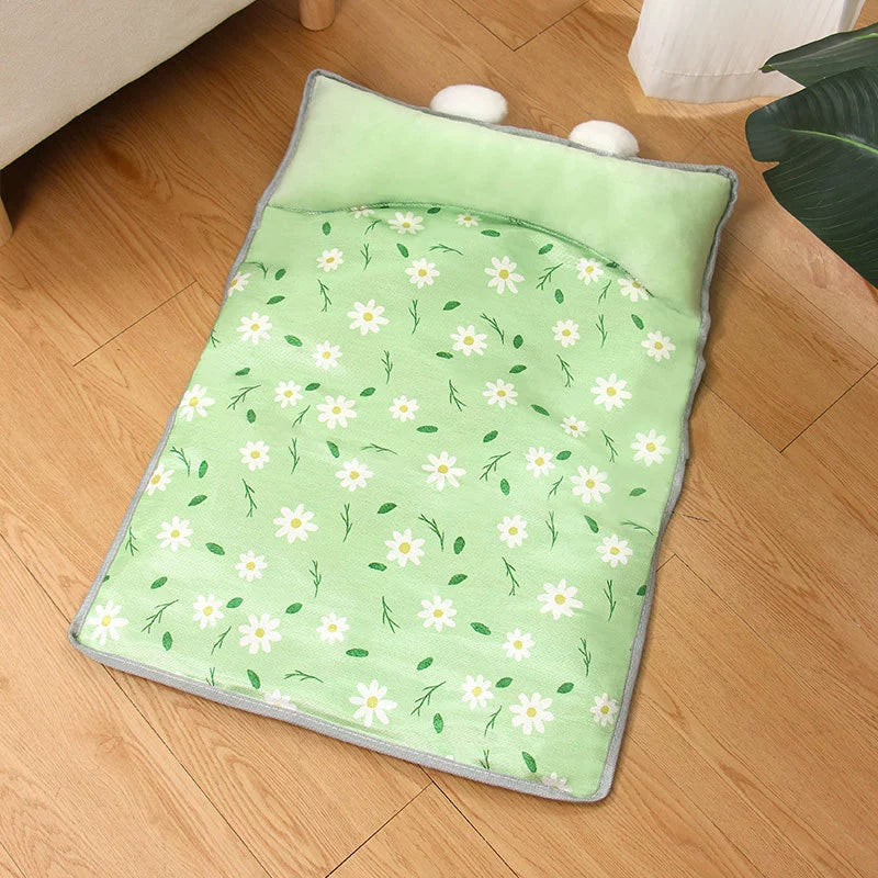 Cooling Ice Silk Pet Mat Bed