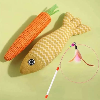 Interactive Catnip Toy Gift Set