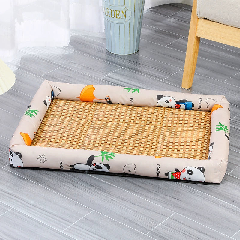 Cooling Rattan Pet Bed