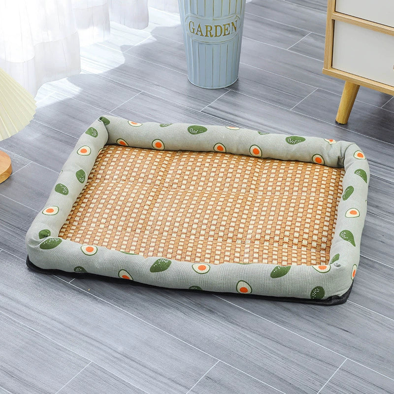 Cooling Rattan Pet Bed