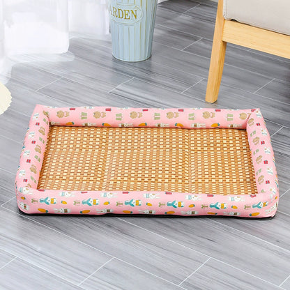 Cooling Rattan Pet Bed