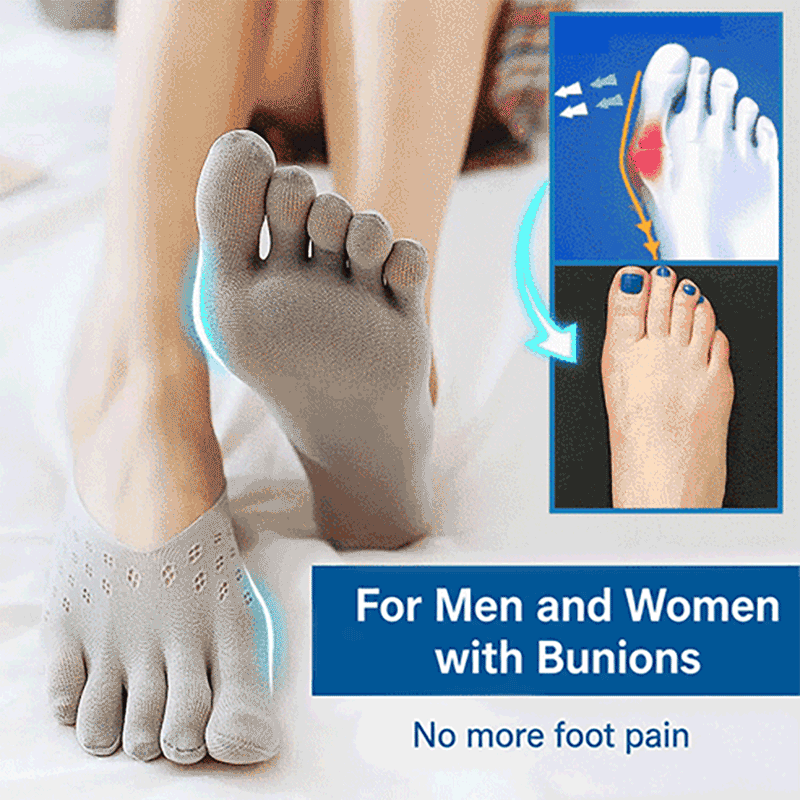 🔥LAST DAY -BUY 1 GET 1 FREE-Up to 49% OFF Today Only!🎁Unisex Invisible Shaping Five-Toe Socks