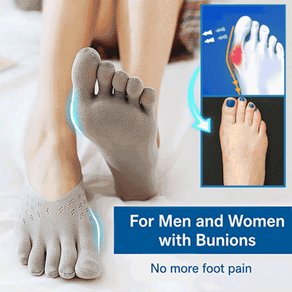 🔥LAST DAY -BUY 1 GET 1 FREE-Up to 49% OFF Today Only!🎁Unisex Invisible Shaping Five-Toe Socks