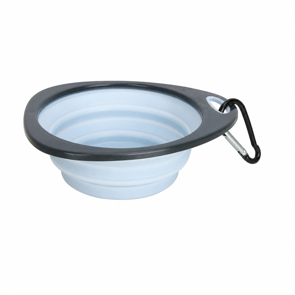Collapsible Pet Travel Bowl with Carabiner