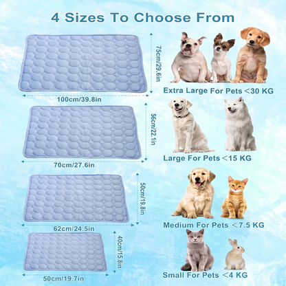 ❄️ ❄️ Instant Relief from Hot Days - Up to 49% OFF Today Only! 🐱Pet Cooling Mat Made of Ice Silk