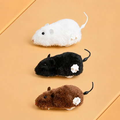 Wind-Up Plush Mouse Cat Toy