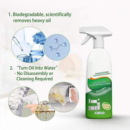 🔥🔥 Melt Tough Grease Instantly -49% OFF Today only!🧼Heavy-Duty Kitchen Oil Stain Cleaner & Degreaser - Dual-Effect Foam Spray
