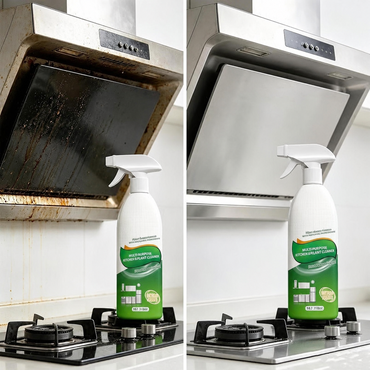🔥🔥 Melt Tough Grease Instantly -49% OFF Today only!🧼Heavy-Duty Kitchen Oil Stain Cleaner & Degreaser - Dual-Effect Foam Spray