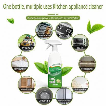 🔥🔥 Melt Tough Grease Instantly -49% OFF Today only!🧼Heavy-Duty Kitchen Oil Stain Cleaner & Degreaser - Dual-Effect Foam Spray
