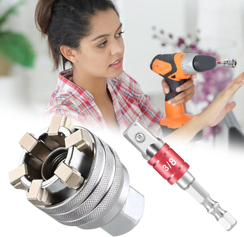 🔥🔥 FLASH SALE: Get the Universal Wrench Set at 49% OFF Today!⚡Adjustable 10–19 mm socket set + 3/8" extension bar