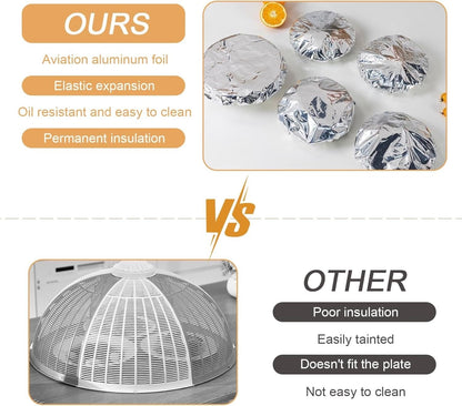 🔥Last Day Buy 1 get 2 free- $11.66 EACH🎁FOUARNNVAEILL™ Reusable Heat-Locking Aluminum Foil Food Cover(50PCS)