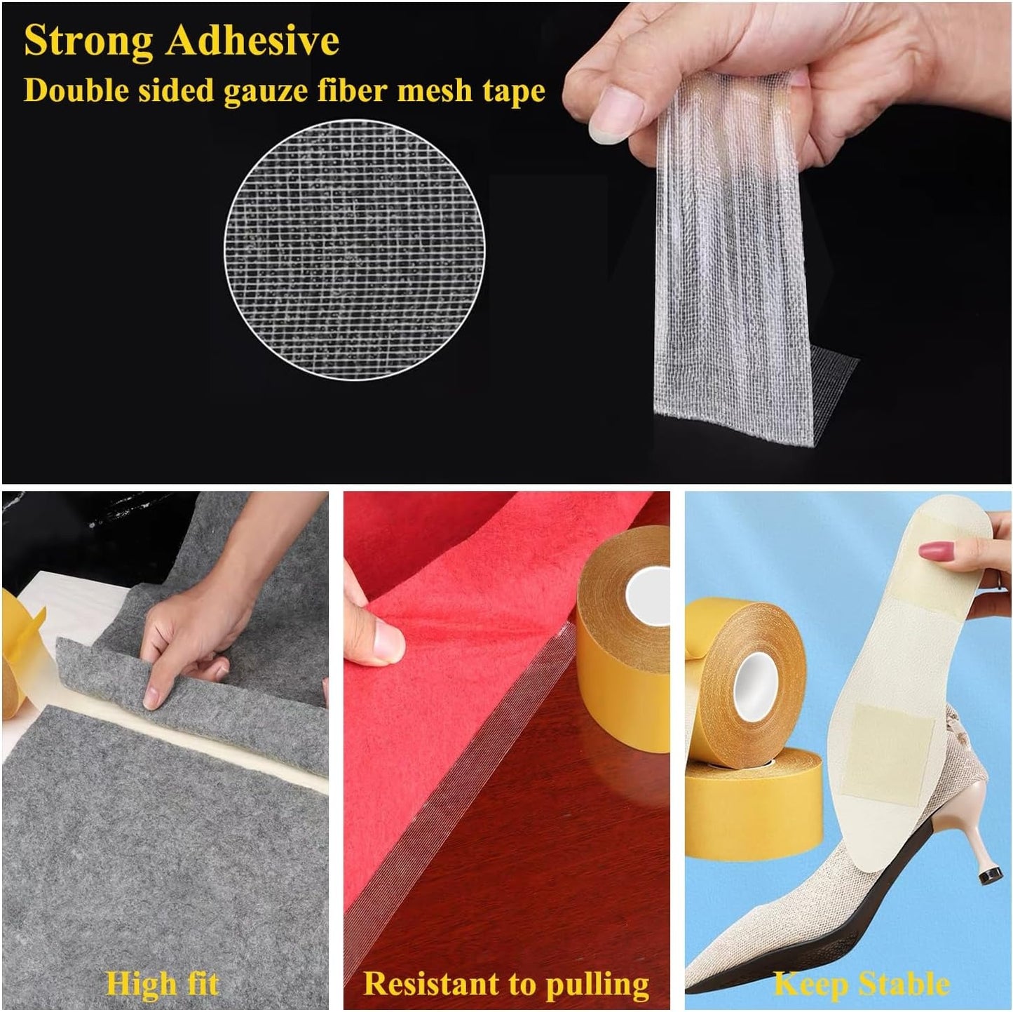 🔥LAST DAY -BUY 2 GET 2 FREE-$8.75 EACH🎁Double Sided Fabric Tape