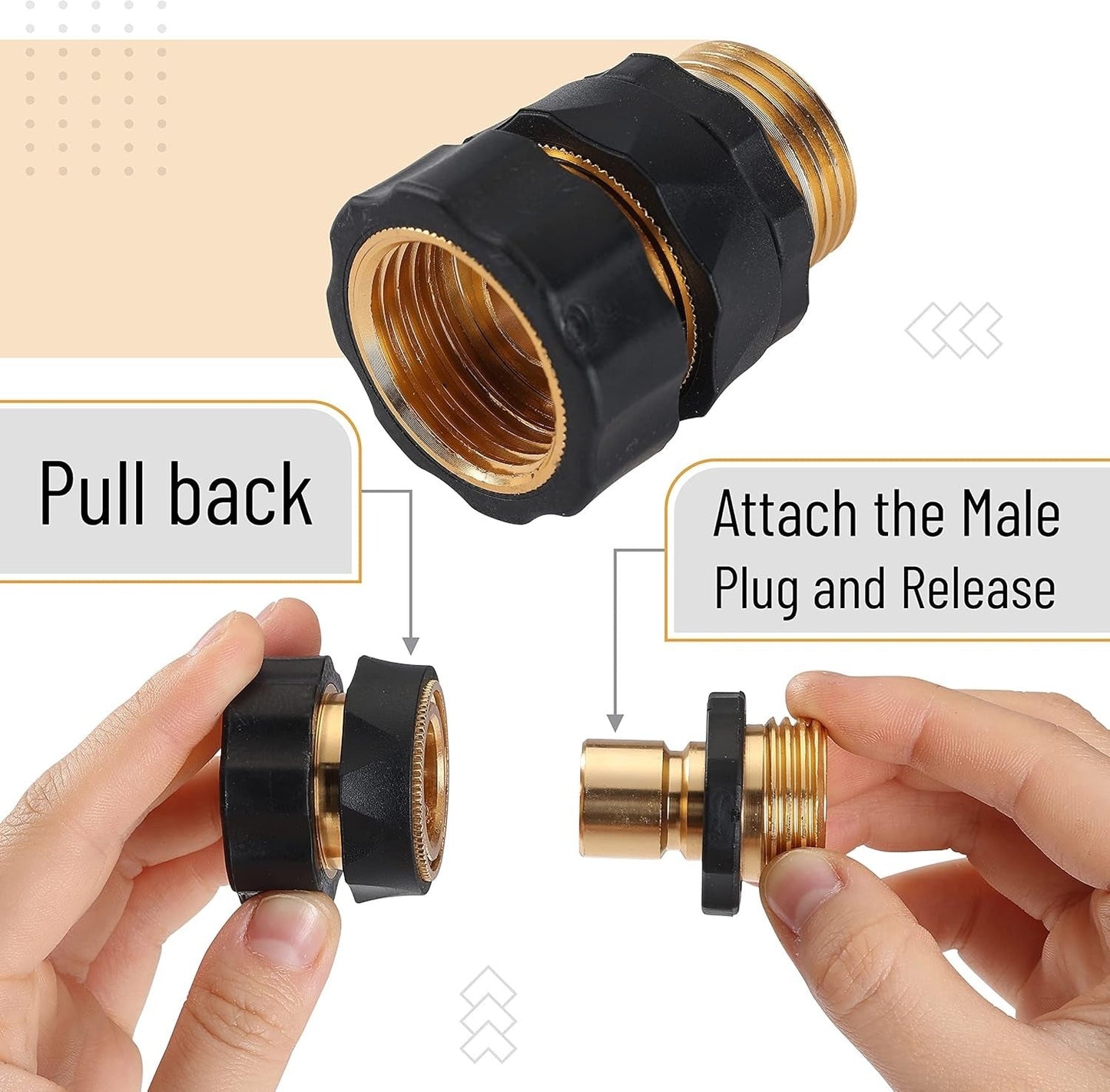 🔥LAST DAY -BUY 2 GET 2 FREE-$7.5 EACH🎁 Garden Hose Quick Connectors