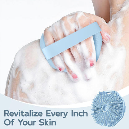 🔥Last day Buy 1 get 1 free—$12.49 each🌊 FOUARNNVAEILL™ Antibacterial Eco-Friendly Silicone Body Scrubber