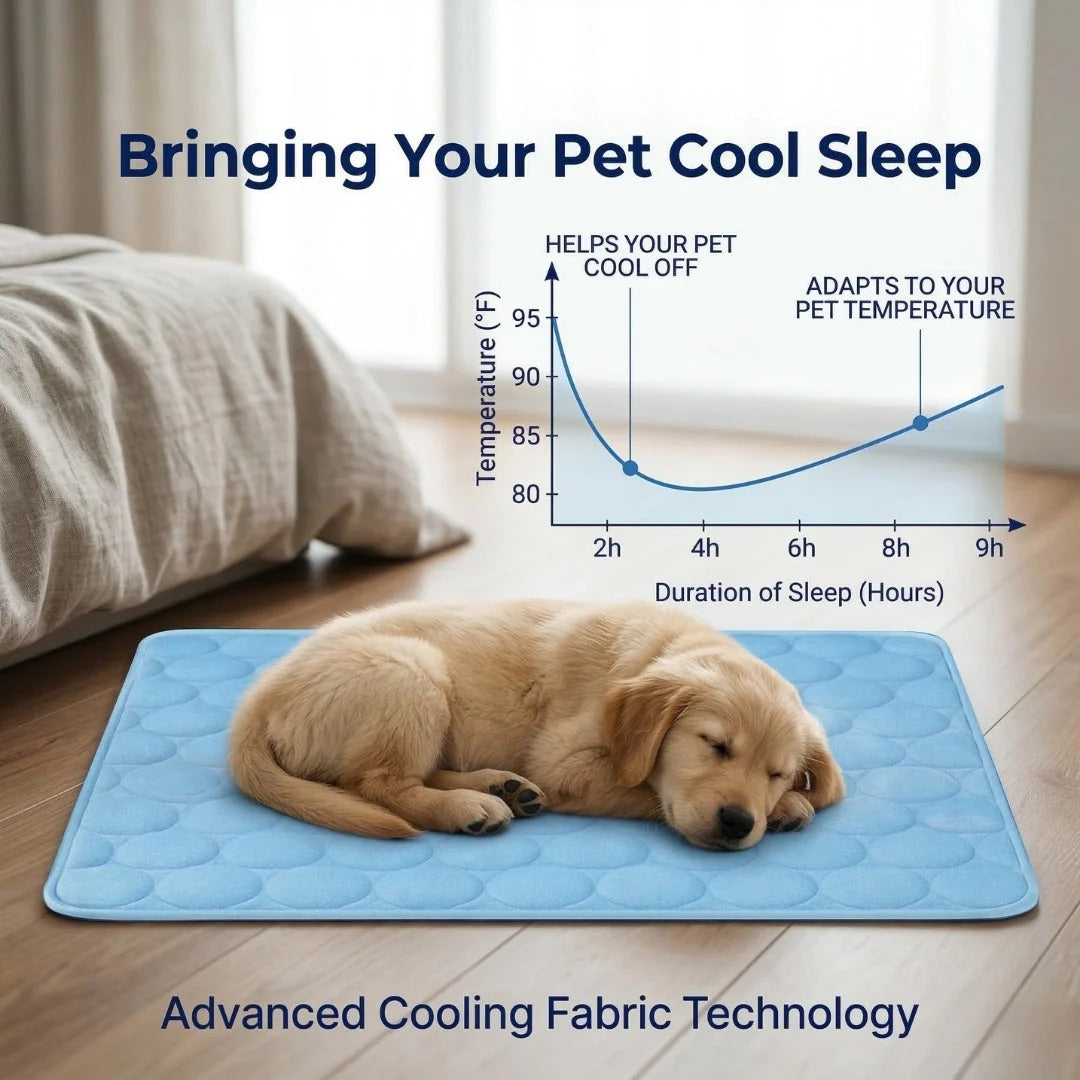 ❄️ ❄️ Instant Relief from Hot Days - Up to 49% OFF Today Only! 🐱Pet Cooling Mat Made of Ice Silk