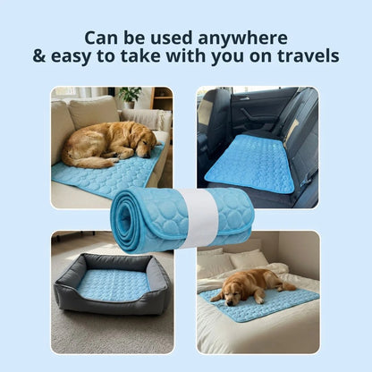 ❄️ ❄️ Instant Relief from Hot Days - Up to 49% OFF Today Only! 🐱Pet Cooling Mat Made of Ice Silk