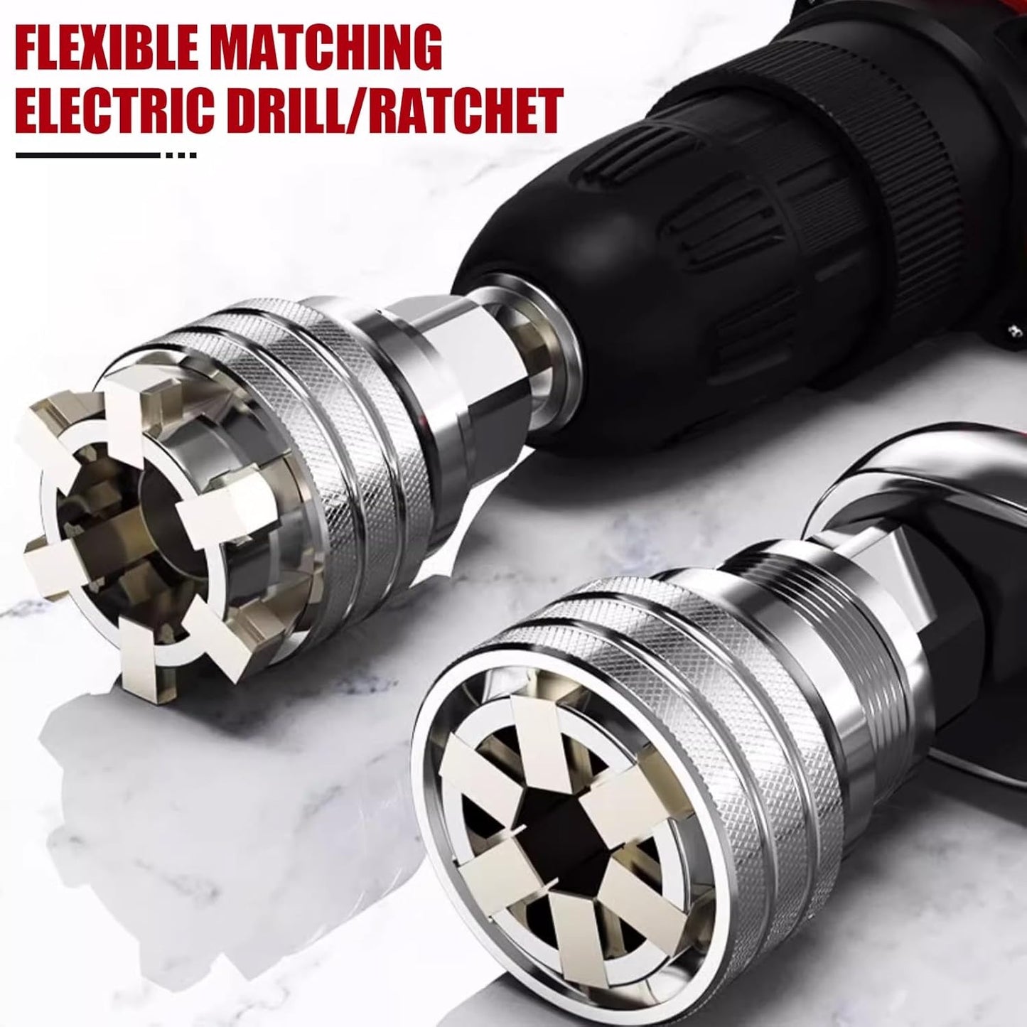 🔥🔥 FLASH SALE: Get the Universal Wrench Set at 49% OFF Today!⚡Adjustable 10–19 mm socket set + 3/8" extension bar