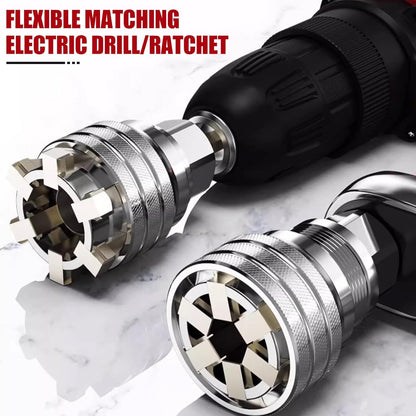 🔥🔥 FLASH SALE: Get the Universal Wrench Set at 49% OFF Today!⚡Adjustable 10–19 mm socket set + 3/8" extension bar