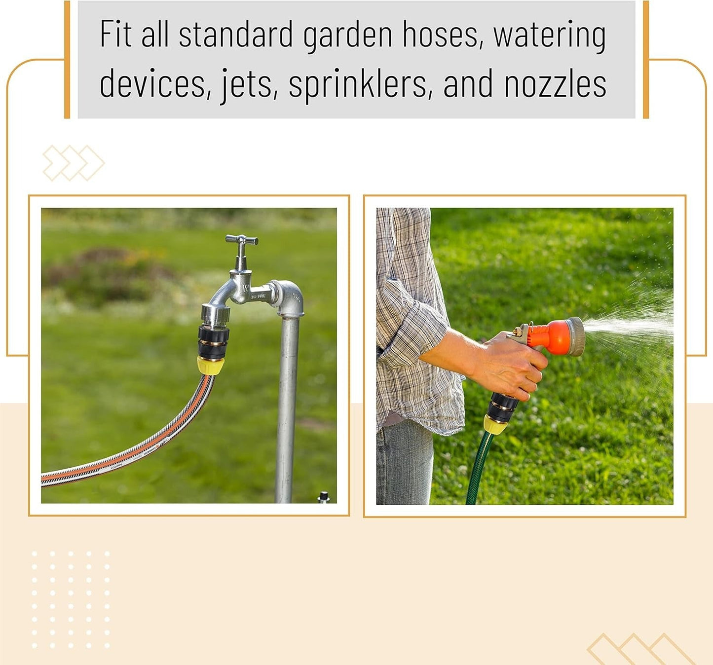 🔥LAST DAY -BUY 2 GET 2 FREE-$7.5 EACH🎁 Garden Hose Quick Connectors