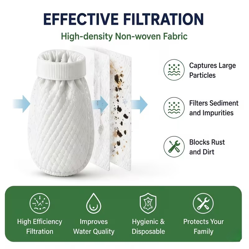🔥LAST DAY -BUY 2 GET 2 FREE-$8.24 EACH🎁Faucet Water Filter Pads Set with Cable Ties
