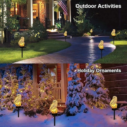🔥LAST DAY -BUY 1 GET 1 FREE-$19.99 EACH🎁Waterproof Solar Owl Light – LED Pathway Light for Lawn, Garden & Outdoor Decor