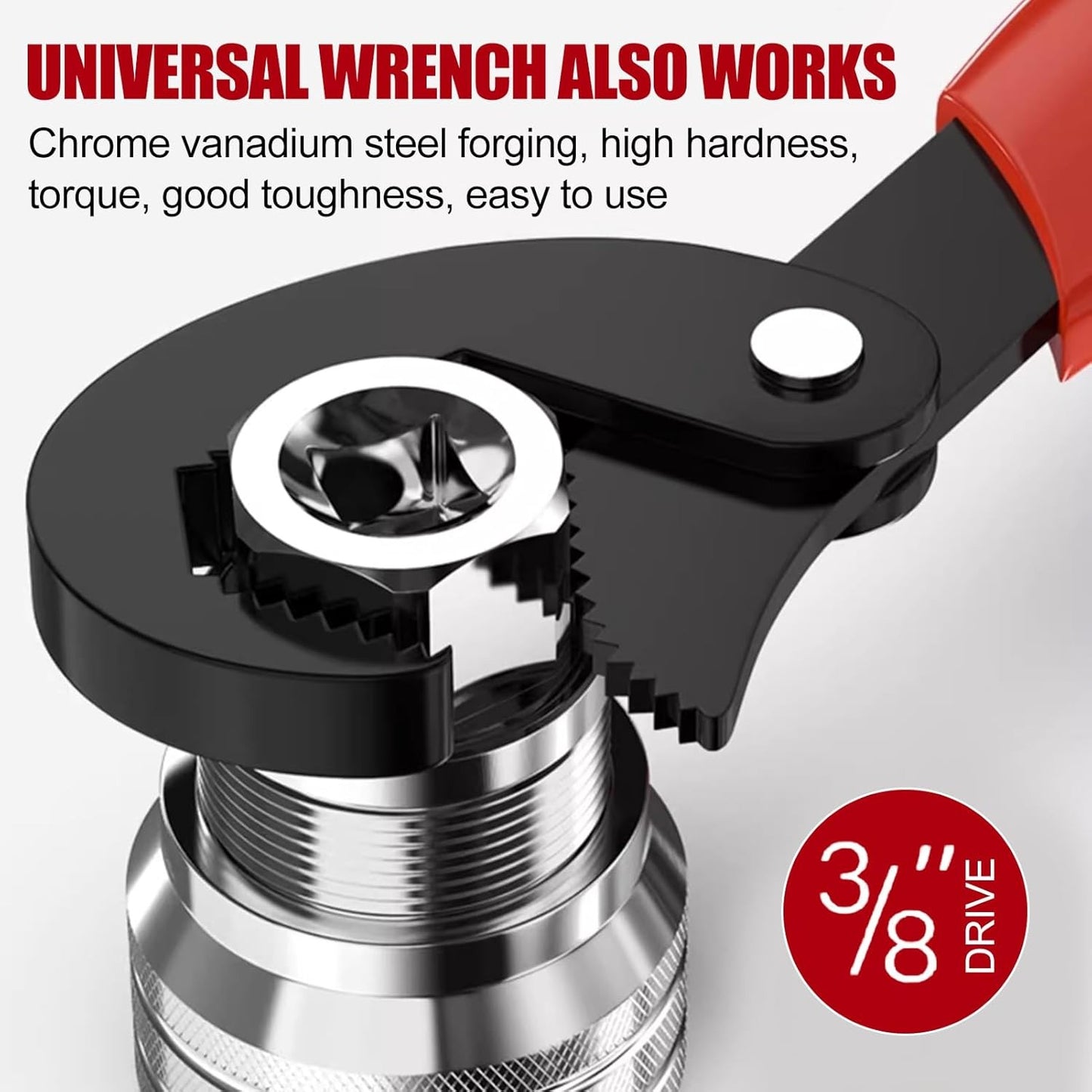 🔥🔥 FLASH SALE: Get the Universal Wrench Set at 49% OFF Today!⚡Adjustable 10–19 mm socket set + 3/8" extension bar