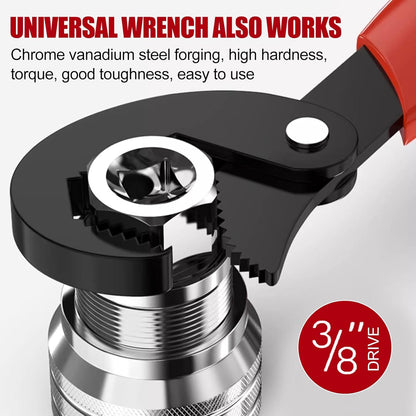 🔥🔥 FLASH SALE: Get the Universal Wrench Set at 49% OFF Today!⚡Adjustable 10–19 mm socket set + 3/8" extension bar