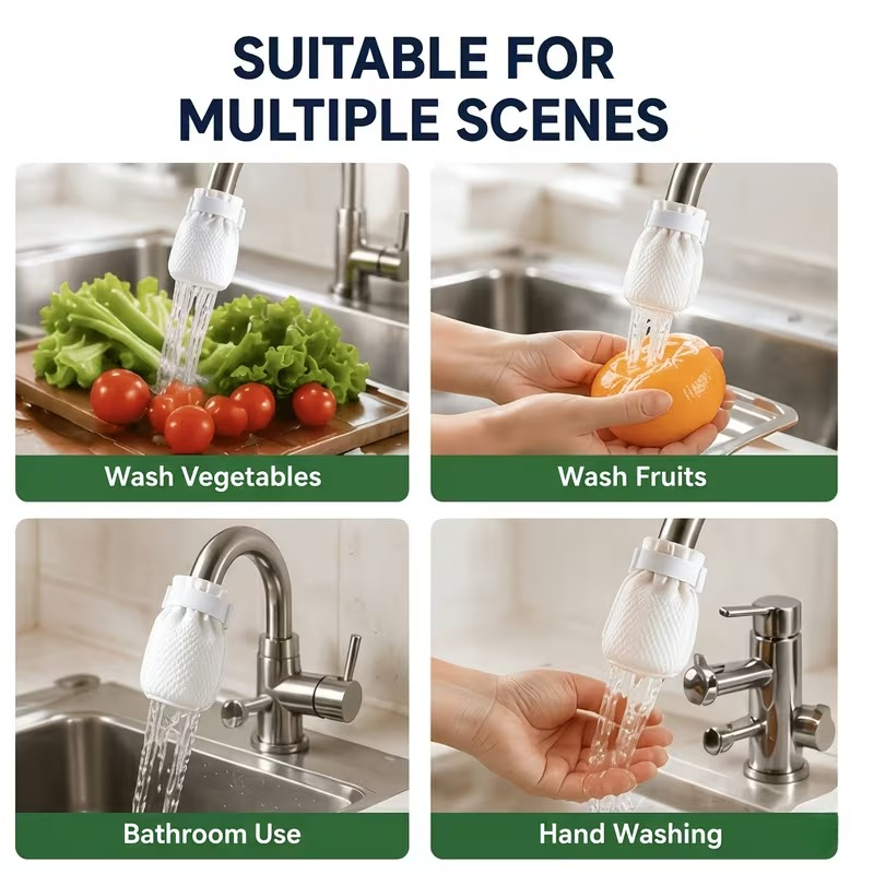 🔥LAST DAY -BUY 2 GET 2 FREE-$8.24 EACH🎁Faucet Water Filter Pads Set with Cable Ties