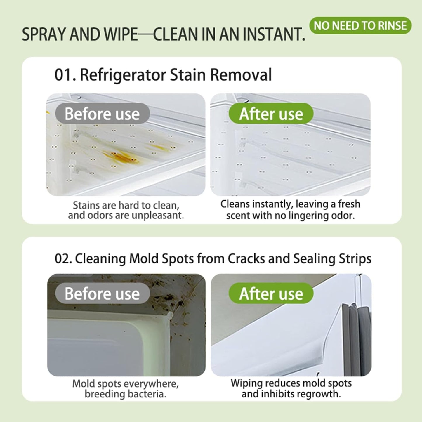 🔥🔥 Melt Tough Grease Instantly -49% OFF Today only!🧼Heavy-Duty Kitchen Oil Stain Cleaner & Degreaser - Dual-Effect Foam Spray