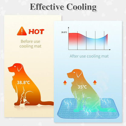 ❄️ ❄️ Instant Relief from Hot Days - Up to 49% OFF Today Only! 🐱Pet Cooling Mat Made of Ice Silk