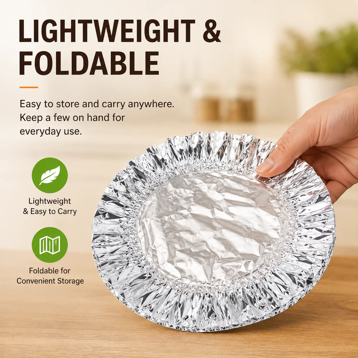 🔥Last Day Buy 1 get 2 free- $11.66 EACH🎁FOUARNNVAEILL™ Reusable Heat-Locking Aluminum Foil Food Cover(50PCS)